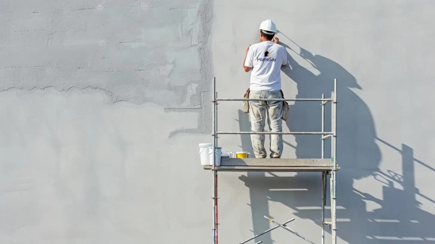 Exterior painting by HomeSay