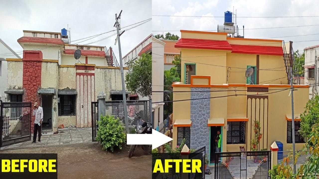 Exterior painting by HomeSay