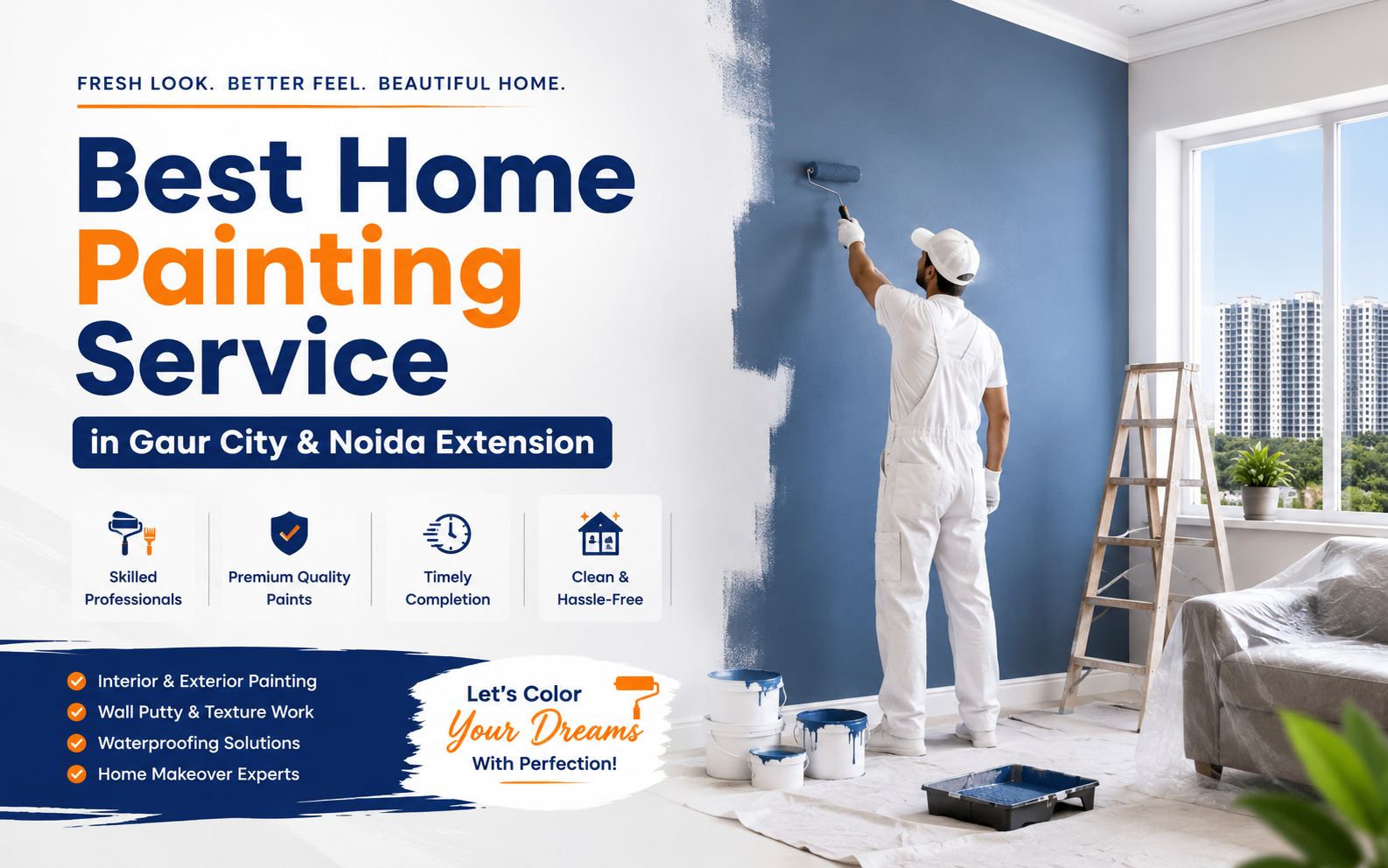Best Home Painting Service in Gaur City & Noida Extension | Homesay