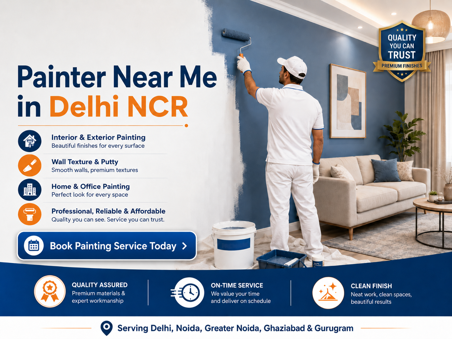 Best Painter Near Me in Delhi NCR: Affordable Wall Painting Services