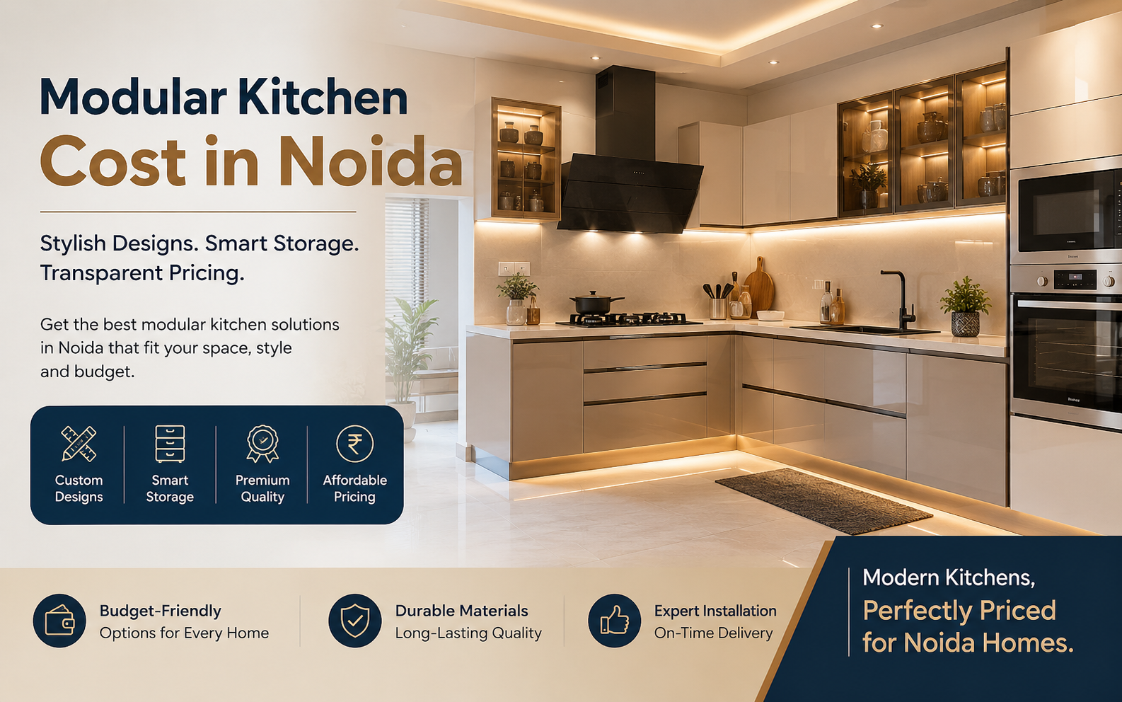 Modular Kitchen Cost in Noida | Homesay India