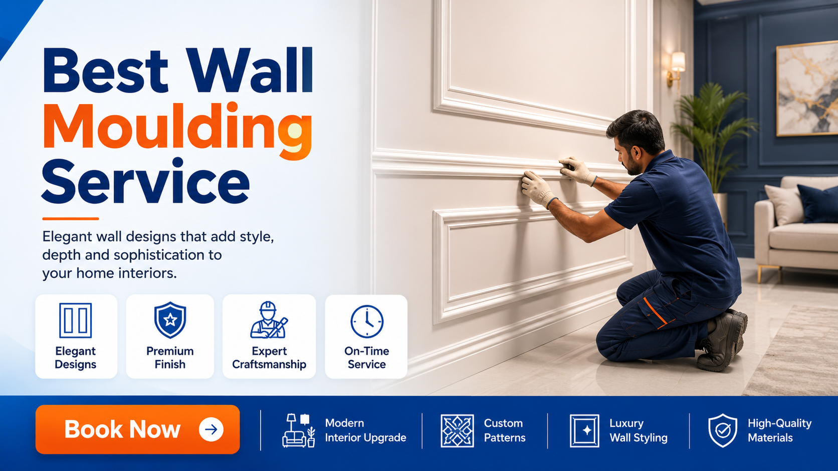 Wall Moulding Cost in Noida and Greater Noida | Homesay